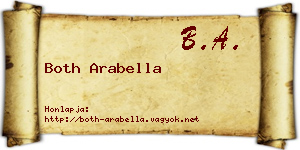 Both Arabella névjegykártya